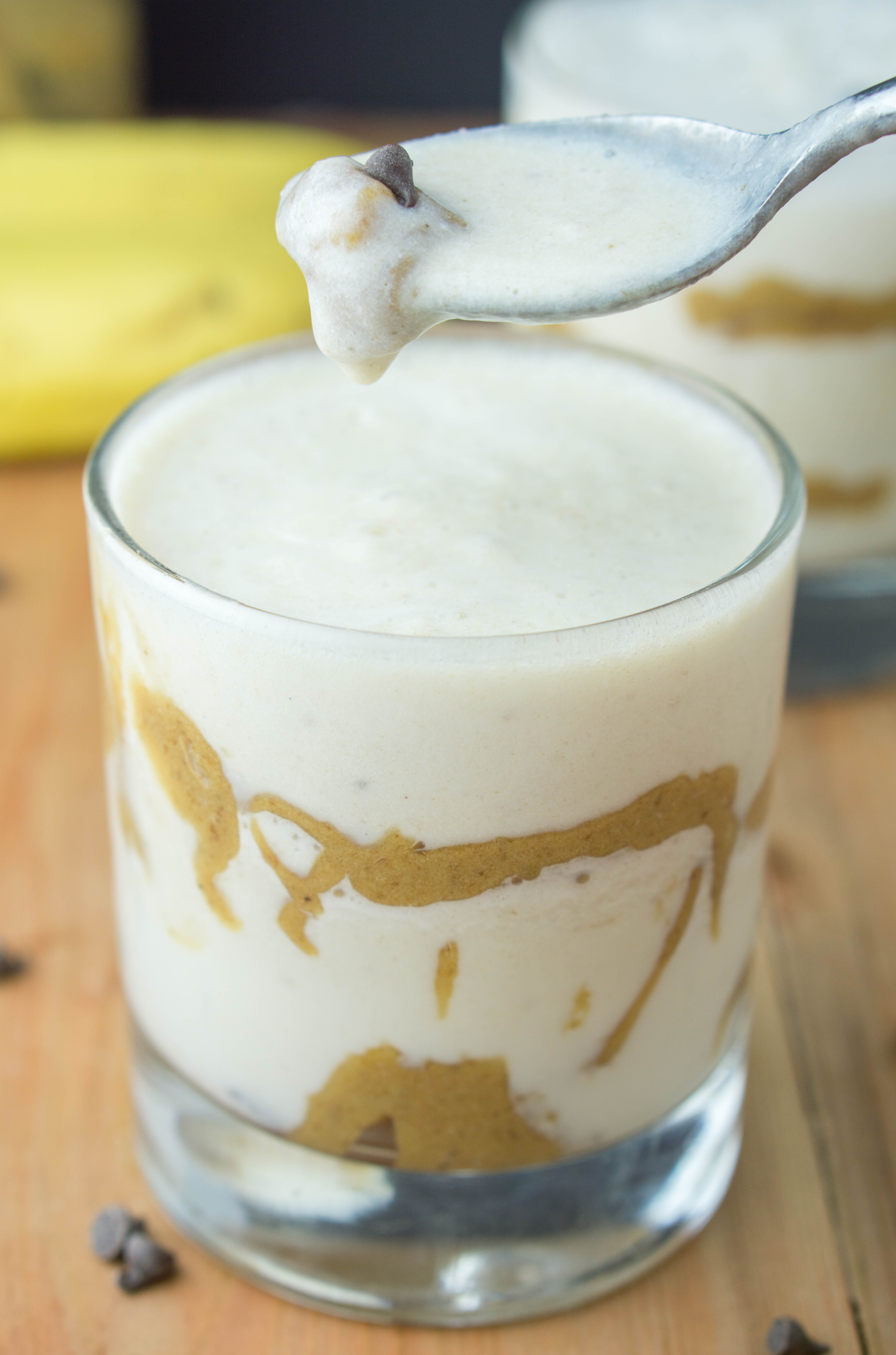 Vegan Banana Caramel Milkshake