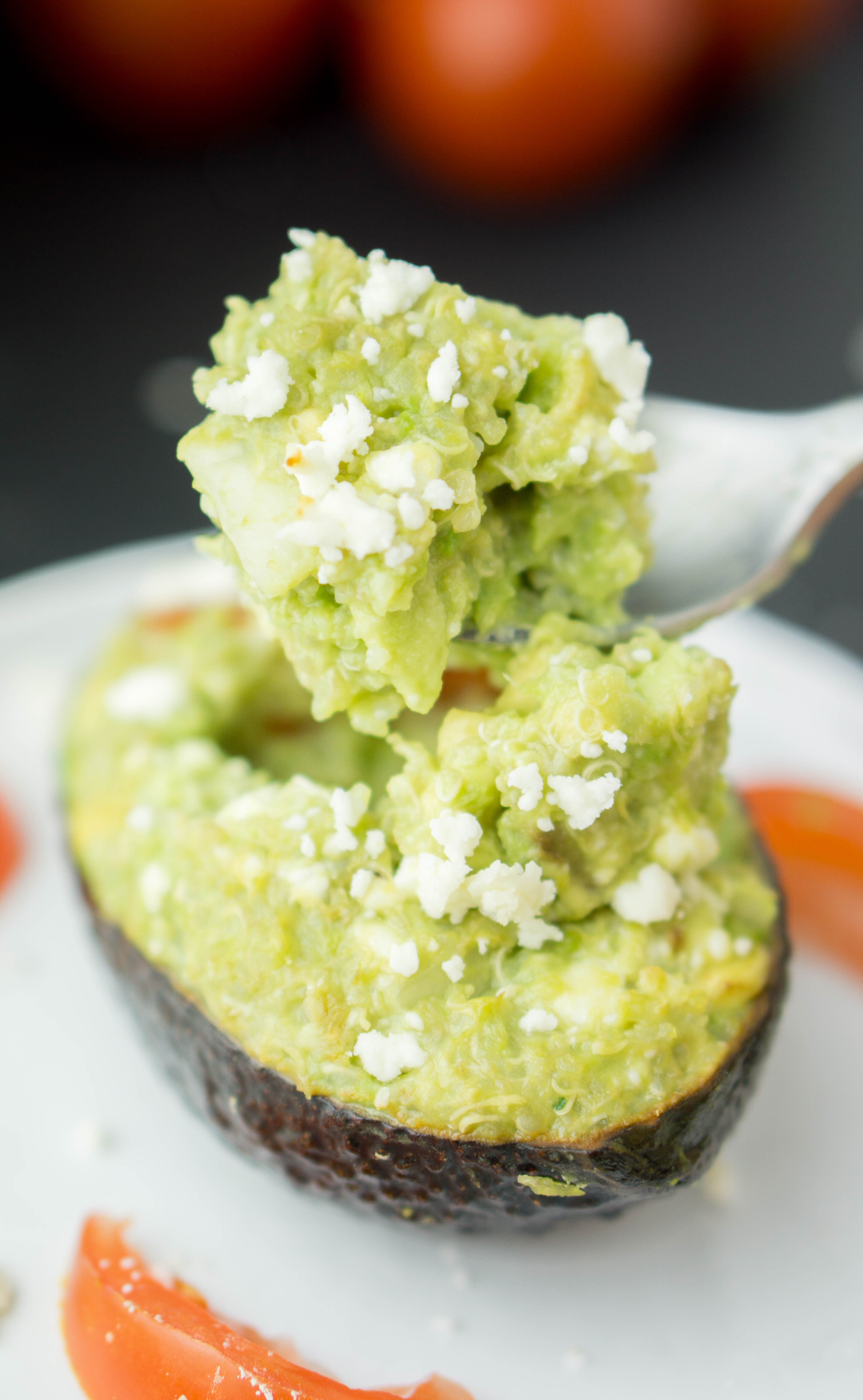 Quinoa Stuffed Baked Avocados