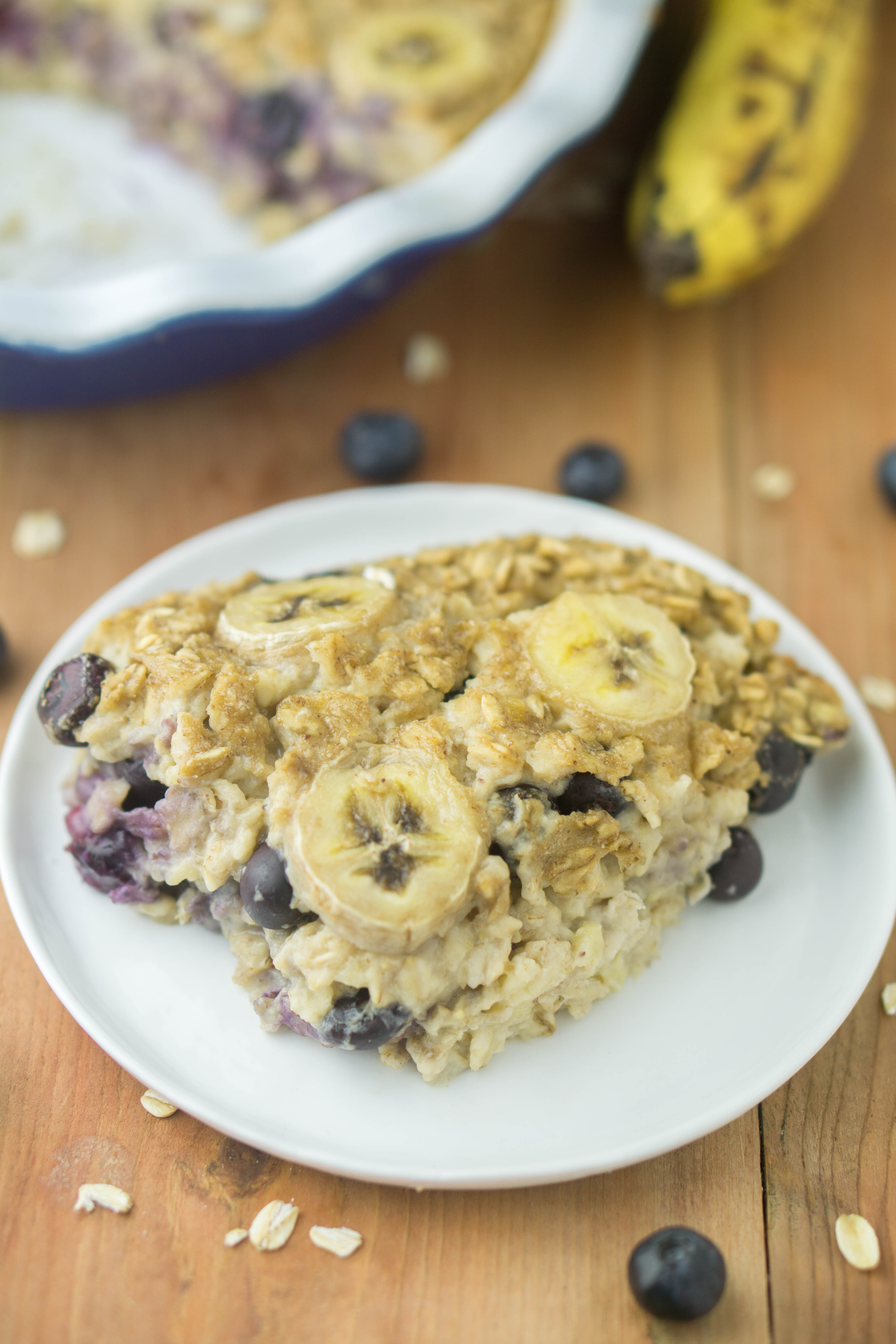 Blueberry Banana Baked Oatmeal