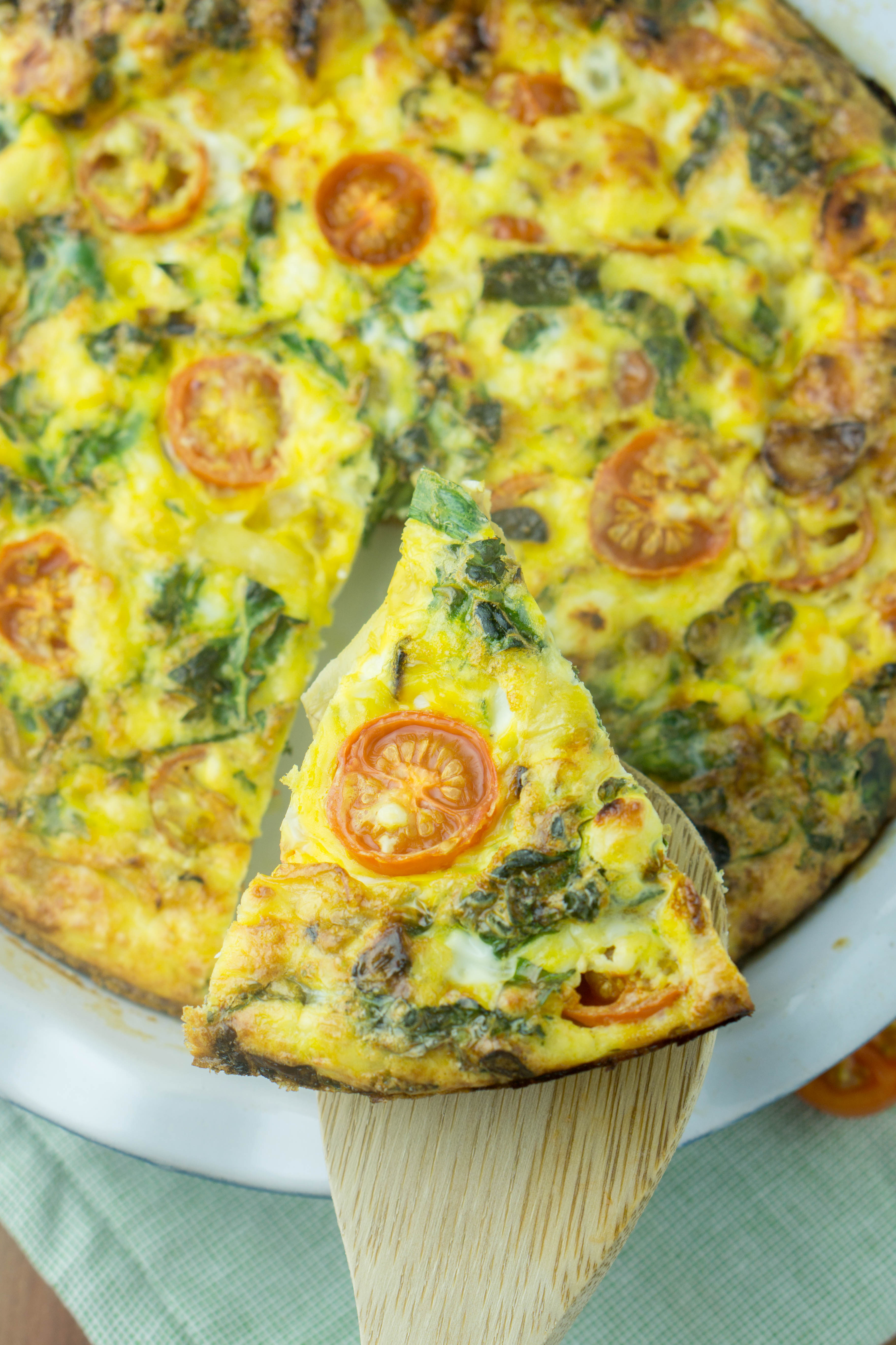 Kale Cherry Tomato Baked Frittata